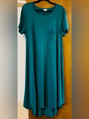 LuLaRoe Carly Teal Dress - Women